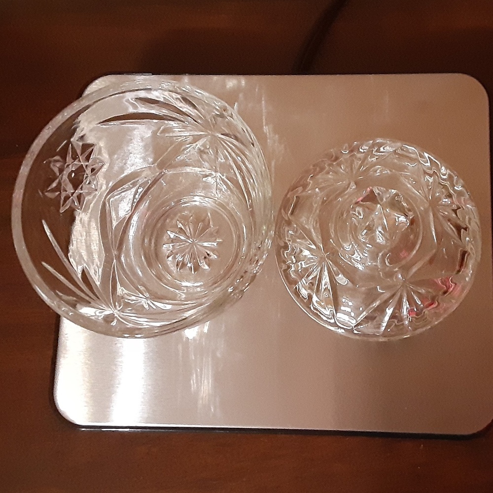 Anchor Hocking Early American Prescut (EAPC)  Glass Creamer & Sugar Bowl Set - Picture 2 of 5